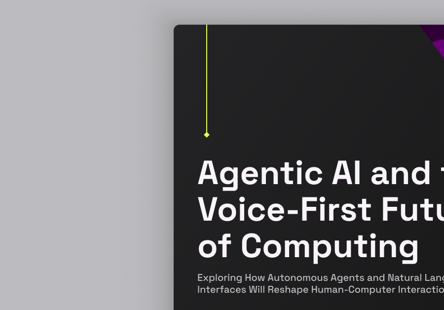Agentic AI and the Voice-First Future of Computing